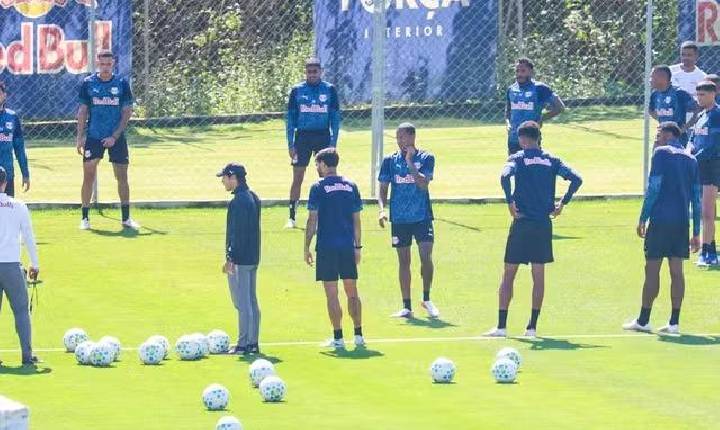 Bragantino se reapresenta e inicia preparação para enfrentar o Atlético-MG durante a Data Fifa