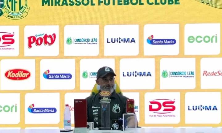 Guanaes defende modelo de jogo do Mirassol após gol sofrido em empate: “Erro é parte do processo”
