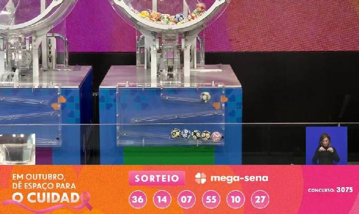 Mega-Sena 3075 acumula e prêmio vai a R$ 305 milhões; confira os números sorteados