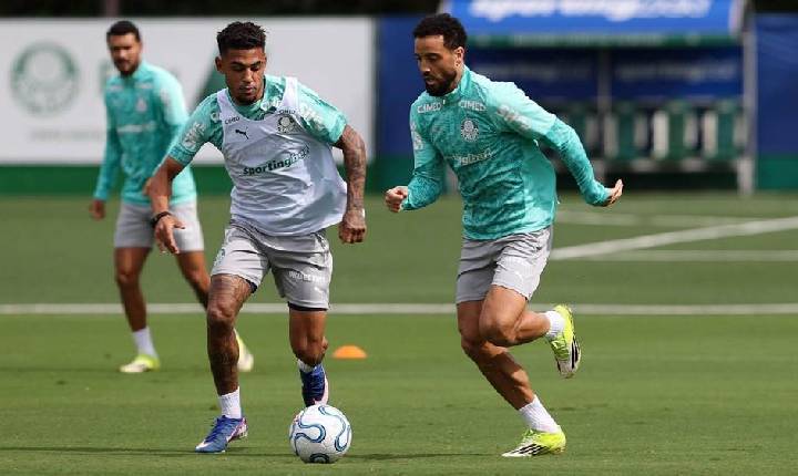 Palmeiras treina após empate com Santos e viaja neste domingo para jogo da Libertadores