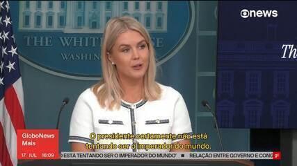 Casa Branca rebate Lula e diz que Trump 'não está tentando ser o imperador do mundo'