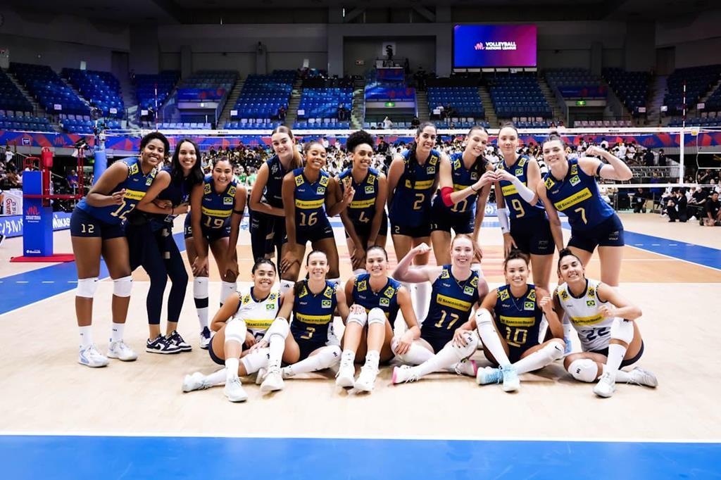 Brasil Feminino de Vôlei é Vice-Campeão da VNL 2025 com nove Jogadoras de Barueri