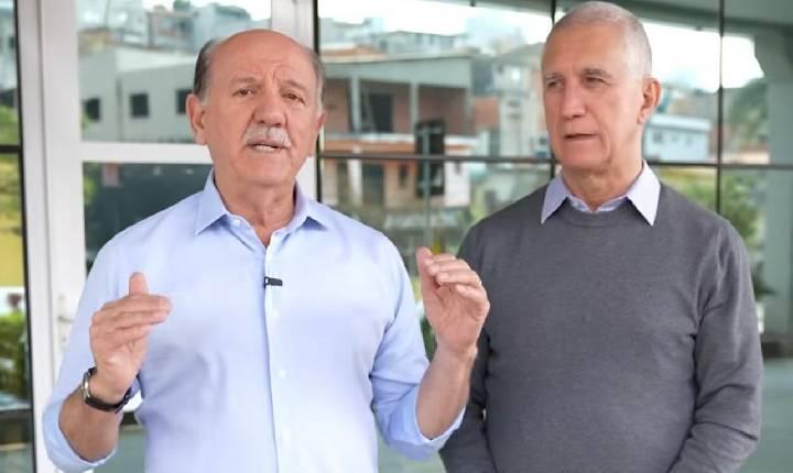 O Prefeito de Barueri Beto Piteri e o Secretário de Saúde Milton Monti lançam o Centro de Infusão que fará entrega de remédios de alto custo