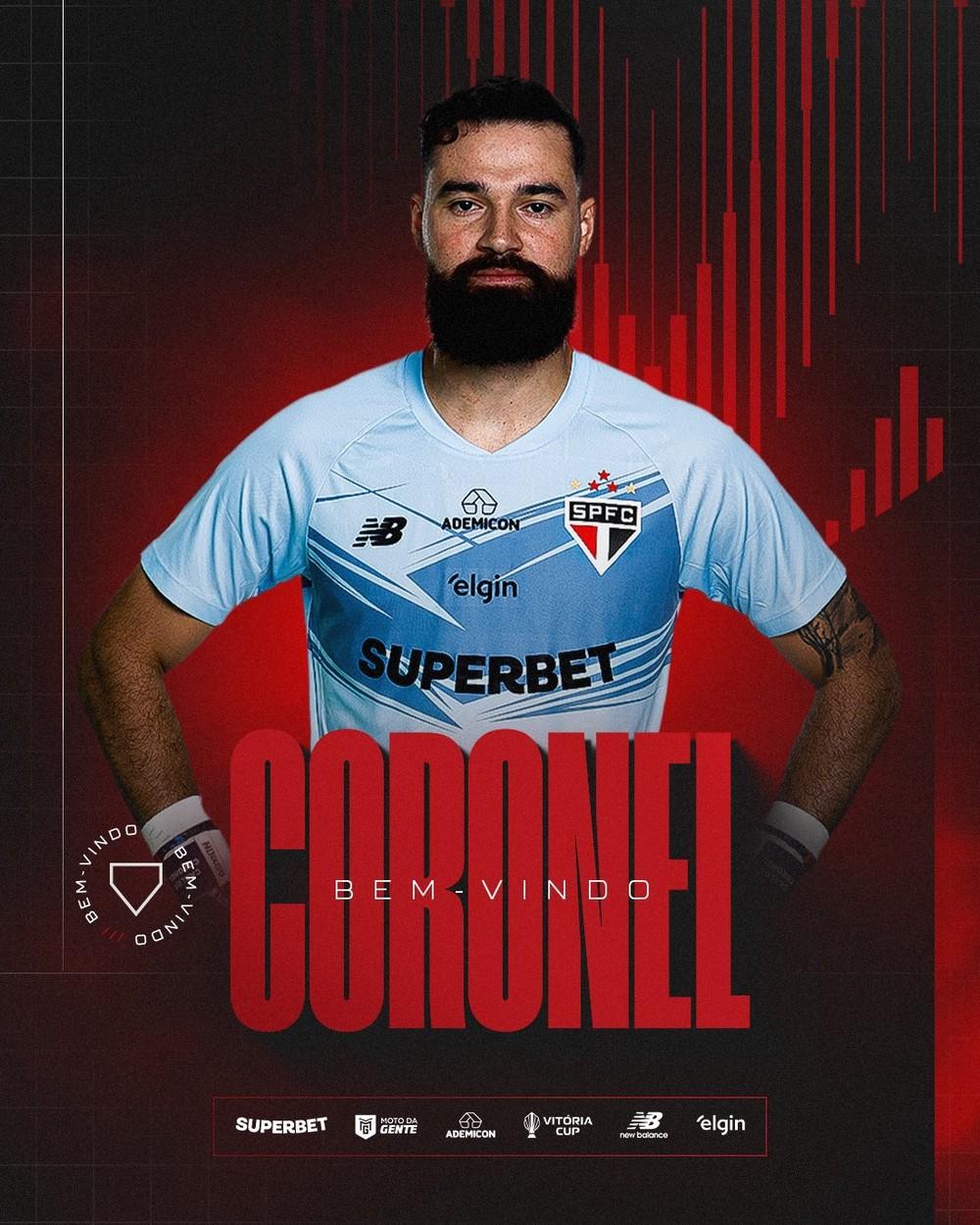 São Paulo anuncia a contratação do goleiro Carlos Coronel, da seleção do Paraguai