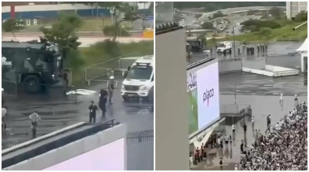 Torcedor morre atropelado por caminhão da PM no estacionamento do estádio do Corinthians