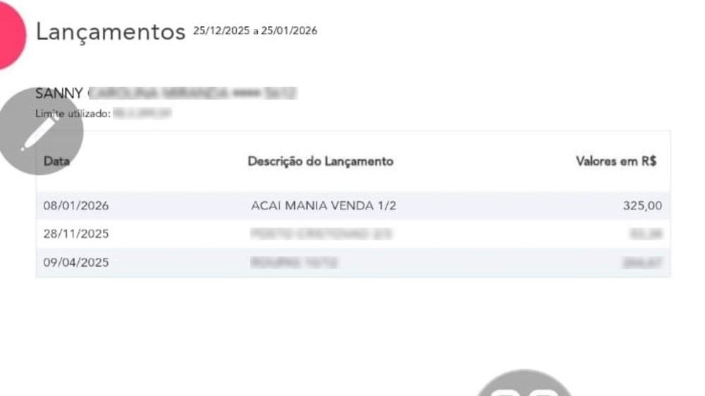 Criança sai para comprar açaí de R$ 24, e mãe recebe fatura de R$ 650 parcelado em duas vezes
