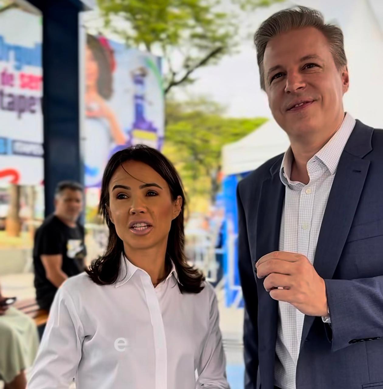 O Ex-prefeito Igor Soares recebeu a Deputada Estadual Bruna Furlan no Novo Boulevard de Compras da Cidade de Itapevi