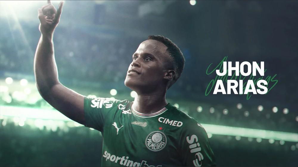 Palmeiras anuncia a contratação de Jhon Arias
