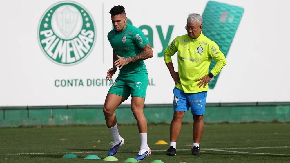 Palmeiras tem Felipe Anderson de volta e se anima com evolução de Paulinho: 