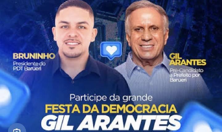 Após apoiar o Ex-prefeito Gil Arantes o Presidente Municipal do PDT, Bruninho, vem procurando o atual Prefeito, Beto Piteri, e o Ex-prefeito,’Rubens Furlan