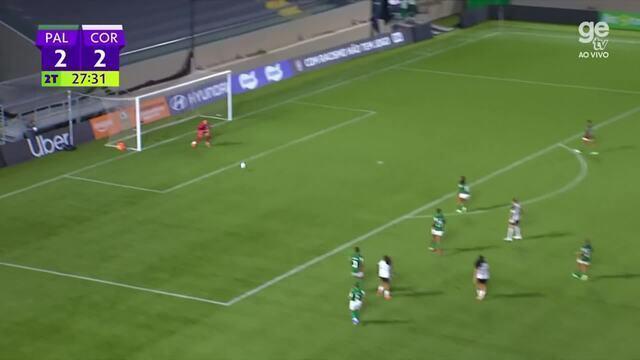 Palmeiras sai perdendo por 2 a 0, vira contra o Corinthians e segue na liderança do Brasileirão Feminino