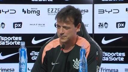 Diniz comenta intimidação da torcida do Corinthians: 