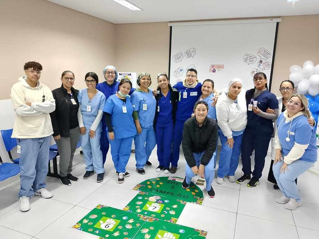 Ação educativa da Saúde de Barueri aborda a técnica correta de higienização das mãos