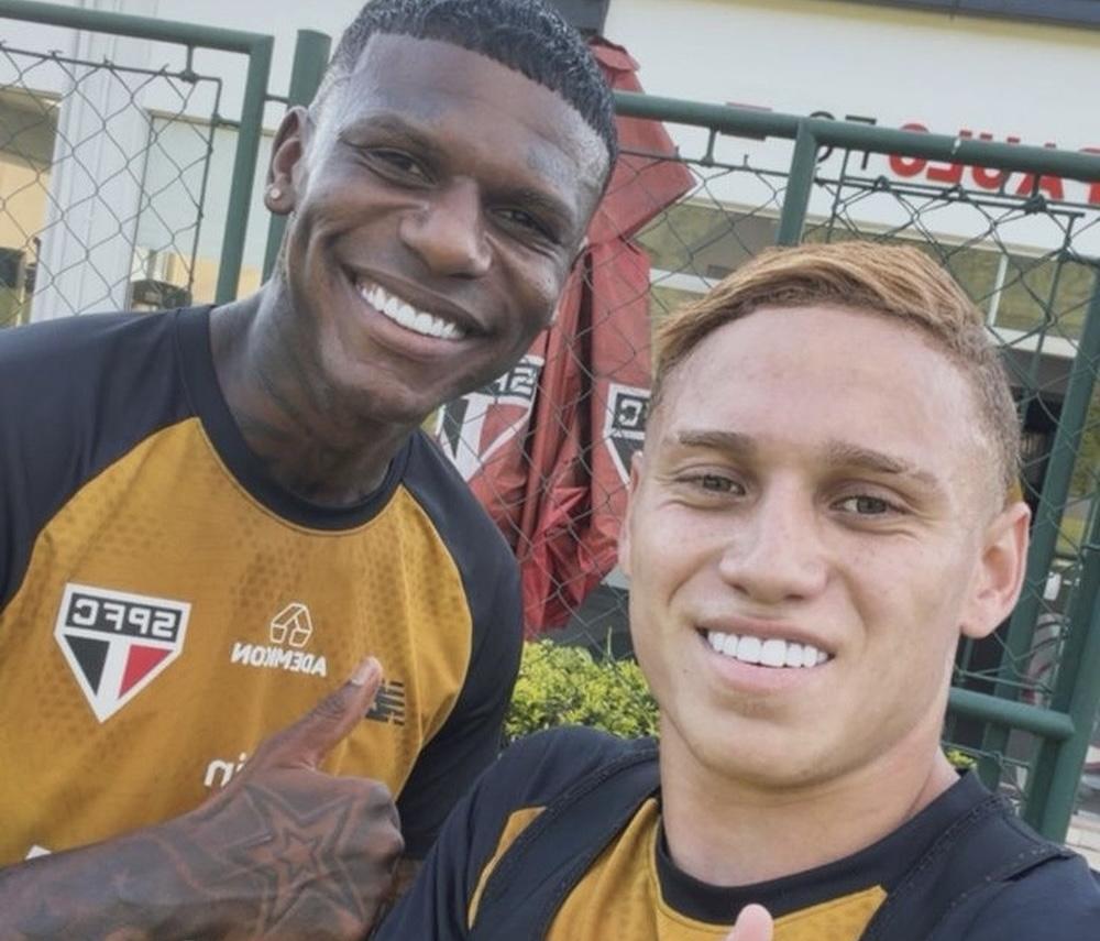 Maik registra encontro com Arboleda no CT do São Paulo
